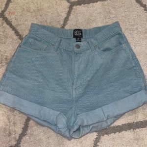 BDG BLUE CORDUROY SHORTS